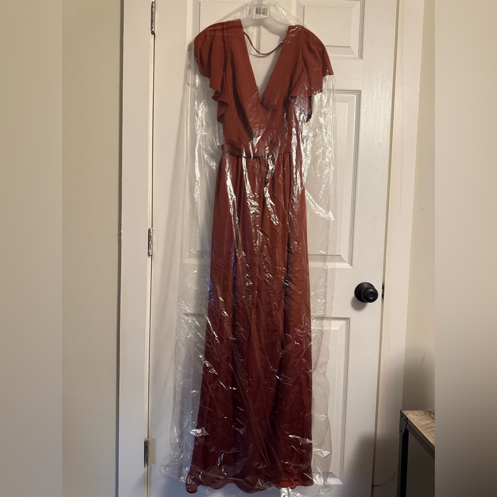 David’s Bridal Bridesmaid “Cinnamon” Dress NWT